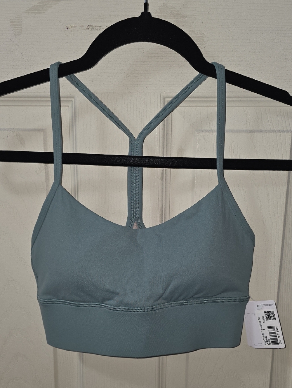 lululemon athletica Strappy Light Crescent Blue Sports Bralette Size 4